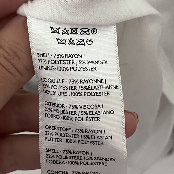 Anthropologie Mauve Women’s Dress Size Large A Line Striped Knee Length Knit - Picture 9 of 9